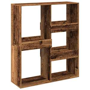 Knihovna / dělicí stěna old wood 100 x 33 x 115 cm - obrázek 6