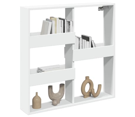 vidaXL Zidni ormarić bijeli 80 x 15 x 80 cm od konstruiranog drva