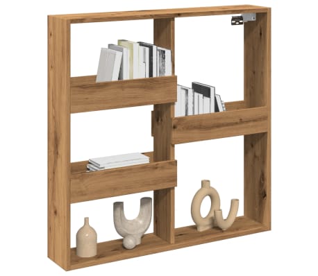 vidaXL Dulap de perete, stejar artizanal, 80x15x80 cm, lemn prelucrat