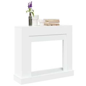 Krbová obestavba bílá 100 x 30 x 87,5 cm kompozitní dřevo