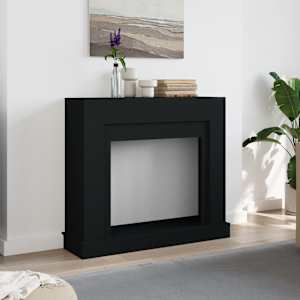 Krbová obestavba černá 100 x 30 x 87,5 cm kompozitní dřevo - obrázek 3