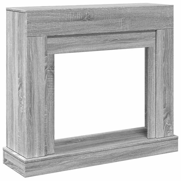 vidaXL kamina &uuml;mbritsev osa, hall Sonoma tamm 100x30x87,5 cm tehispuit