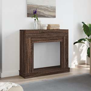 Krbová obestavba hnědý dub 100 x 30 x 87,5 cm kompozitní dřevo - obrázek 3