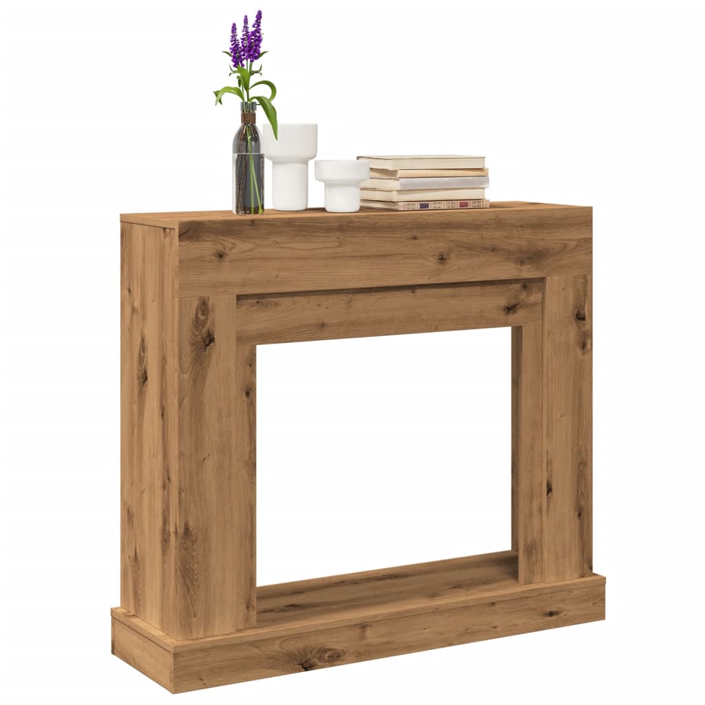 Kaminumrandung Artisan-Eiche 100x30x87,5 cm Holzwerkstoff