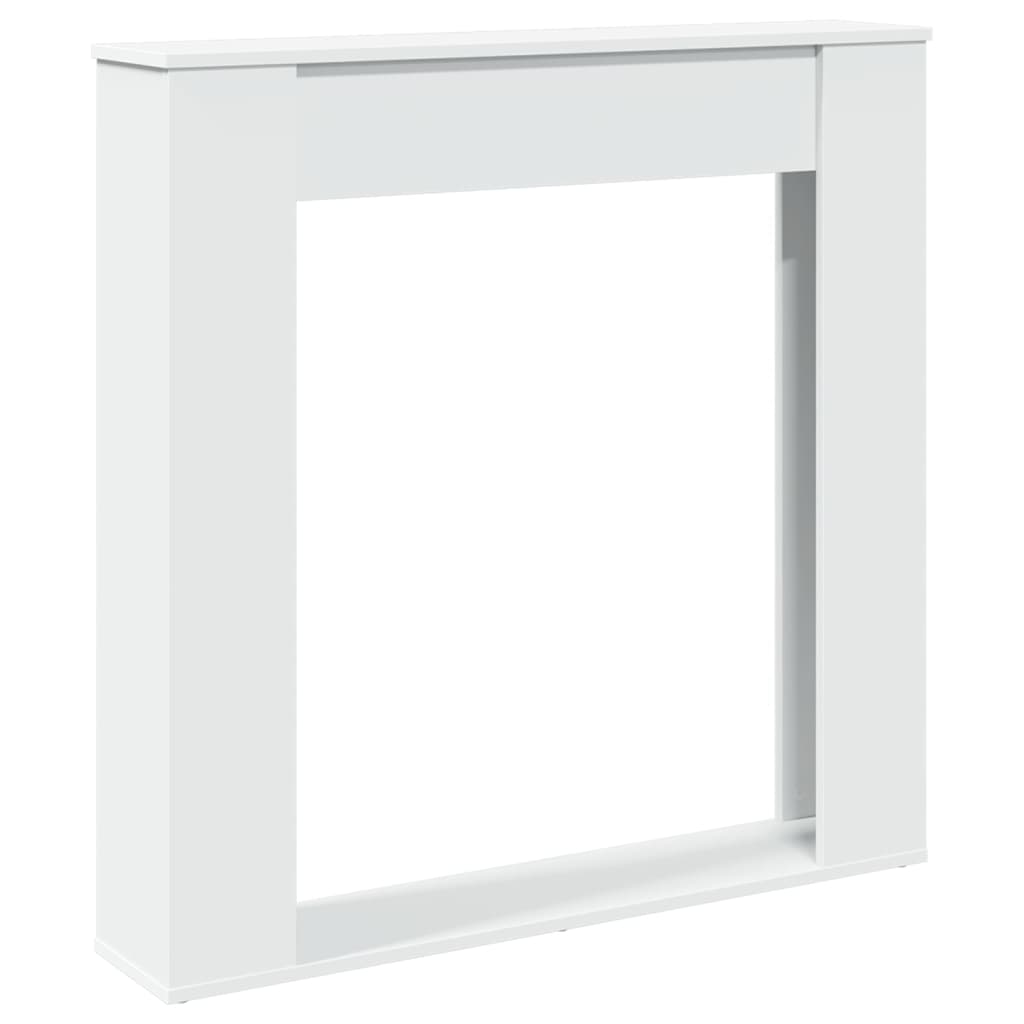 vidaXL Krbová obestavba bílá 100 x 20 x 100 cm kompozitní dřevo