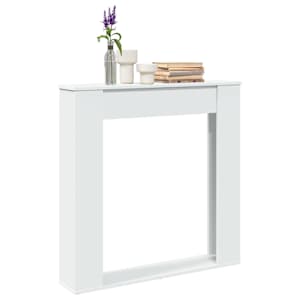 Krbová obestavba bílá 100 x 20 x 100 cm kompozitní dřevo