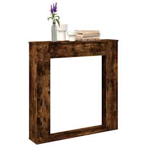 Okvir za kamin dimljeni hrast 100x20x100 cm inženirski les