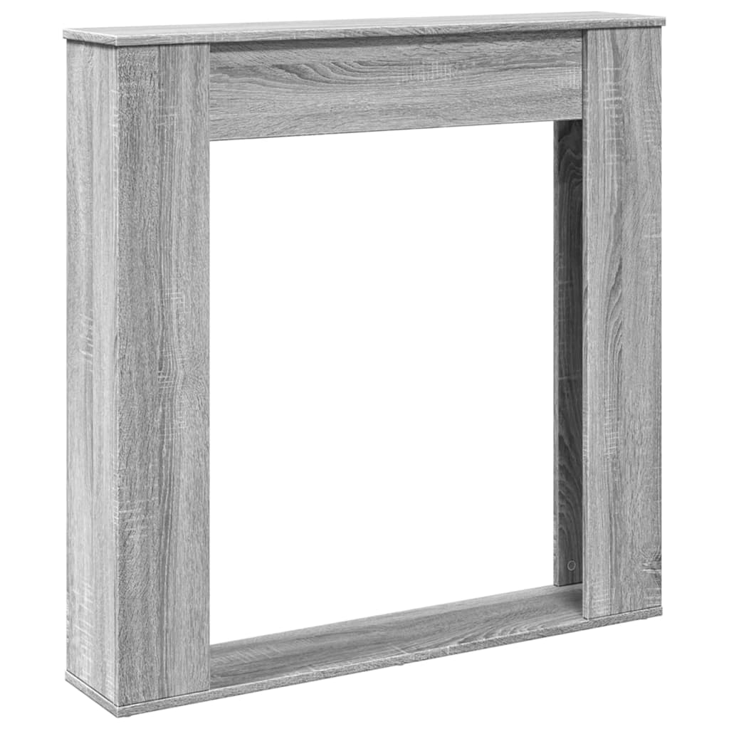 vidaXL Krbová obestavba šedá sonoma 100 x 20 x 100 cm kompozitní dřevo