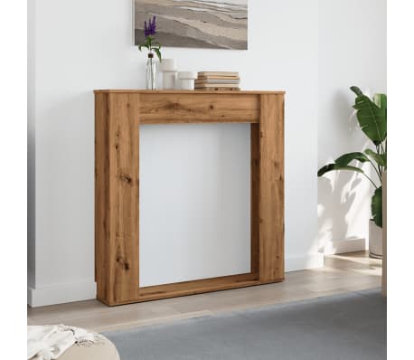 vidaXL Kaminumrandung Artisan-Eiche 100x20x100 cm Holzwerkstoff