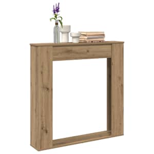 Okvir za kamin artisan hrast 100x20x100 cm inženirski les