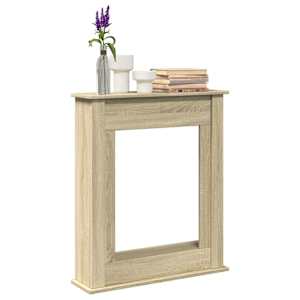 Okvir za kamin sonoma hrast 75x20x87,5 cm inženirski les