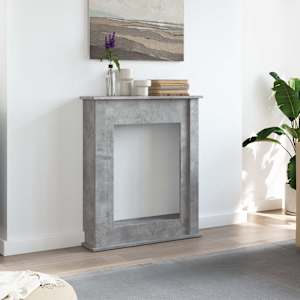 Krbová obestavba betonově šedá 75x20x87,5 cm kompozitní dřevo - obrázek 3