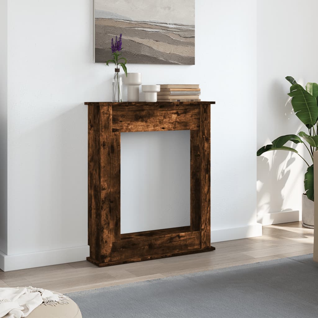 vidaXL Haardombouw 75x20x87,5 cm bewerkt hout gerookt eikenkleurig afbeelding