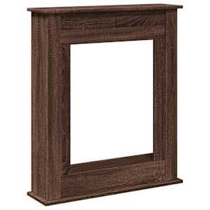 Krbová obestavba hnědý dub 75 x 20 x 87,5 cm kompozitní dřevo - obrázek 2