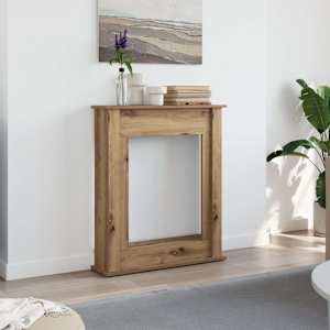 Krbová obestavba dub artisan 75 x 20 x 87,5 cm kompozitní dřevo - obrázek 1