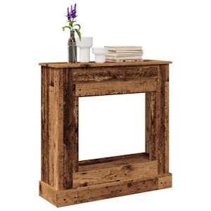 Okvir za kamin starinski les 90x30x90 cm inženirski les