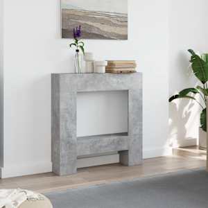 Krbová obestavba betonově šedá 81 x 18 x 82 cm kompozitní dřevo - obrázek 3