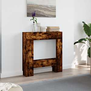 Krbová obestavba kouřový dub 81 x 18 x 82 cm kompozitní dřevo - obrázek 3