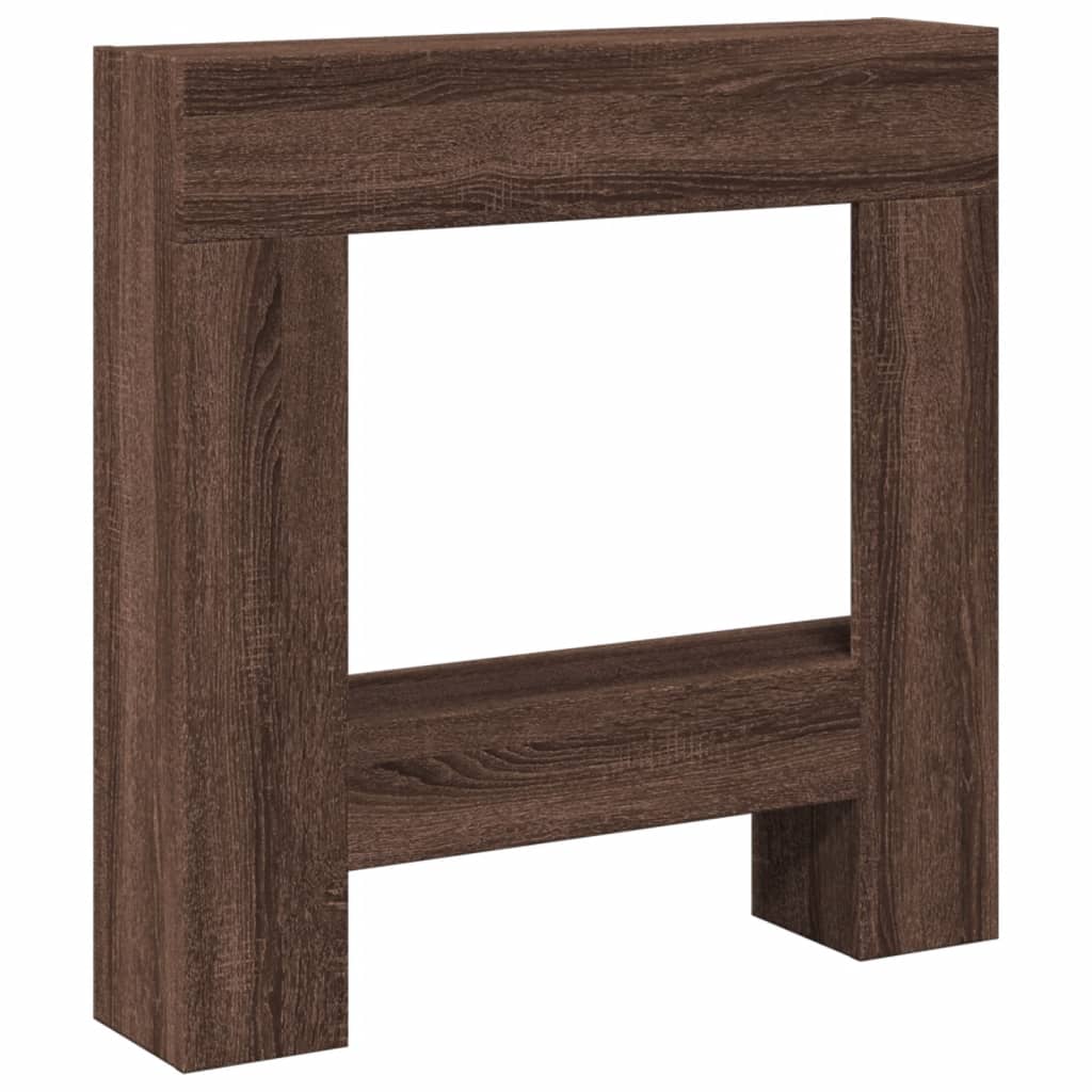 vidaXL Krbová obestavba hnědý dub 81 x 18 x 82 cm kompozitní dřevo