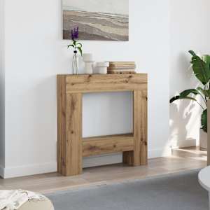 Okvir za kamin artisan hrast 81x18x82 cm inženirski les