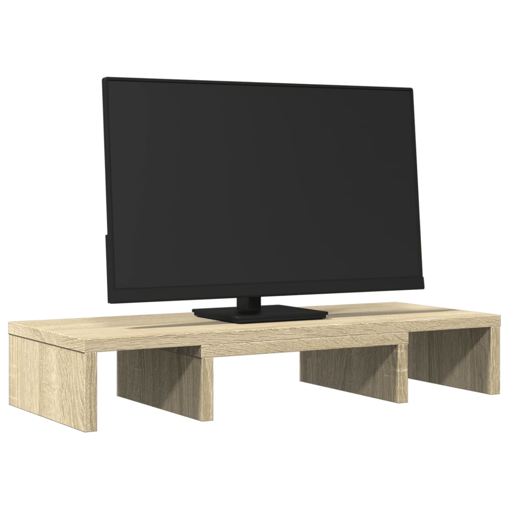 vidaXL sonoma tölgy szerelt fa állítható monitorállvány 60x24x10,5 cm
