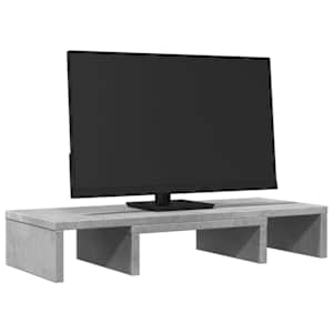 Stojan na monitor betonově šedý 60x24x10,5 cm kompozitní dřevo - obrázek 3