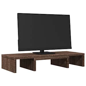 vidaXL barna t&ouml;lgy szerelt fa &aacute;ll&iacute;that&oacute; monitor&aacute;llv&aacute;ny 60x24x10,5 cm