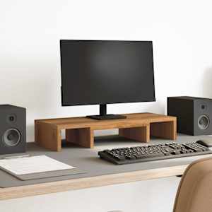 Stojan na monitor dub artisan 60x24x10,5 cm kompozitní dřevo - obrázek 1
