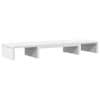 vidaXL reguleeritav monitorialus, valge, 80 x 24 x 10,5 cm, tehispuit