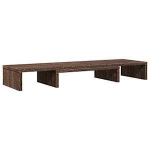 Stojan na monitor hnědý dub 80x24x10,5 cm kompozitní dřevo - obrázek 2