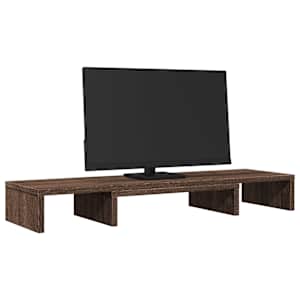 Stojan na monitor hnědý dub 80x24x10,5 cm kompozitní dřevo - obrázek 3