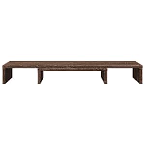 Stojan na monitor hnědý dub 80x24x10,5 cm kompozitní dřevo - obrázek 4