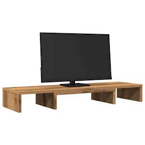 Stojan na monitor dub artisan 80x24x10,5 cm kompozitní dřevo - obrázek 3