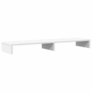 vidaXL monitorialus, valge, 100x27x10 cm, tehispuit