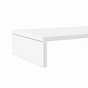 Stojan na monitor bílý 100 x 27 x 10 cm kompozitní dřevo - obrázek 7