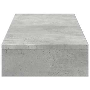 Stojan na monitor betonově šedý 100x27x10 cm kompozitní dřevo - obrázek 5