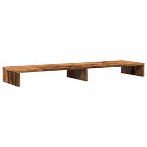 Stojan na monitor old wood 100 x 27 x 10 cm kompozitní dřevo - obrázek 2