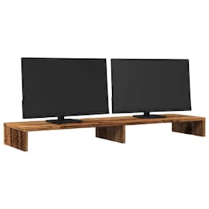 Stojan na monitor old wood 100 x 27 x 10 cm kompozitní dřevo - obrázek 3