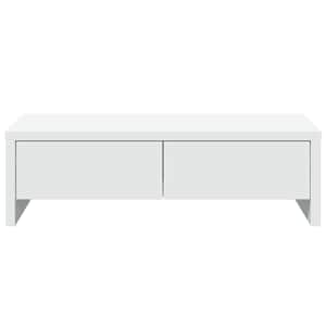 Stojan na monitor se zásuvkami bílý 50 x 27 x 15 cm kompozit - obrázek 4