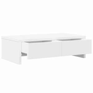 Stojan na monitor se zásuvkami bílý 50 x 27 x 15 cm kompozit - obrázek 5