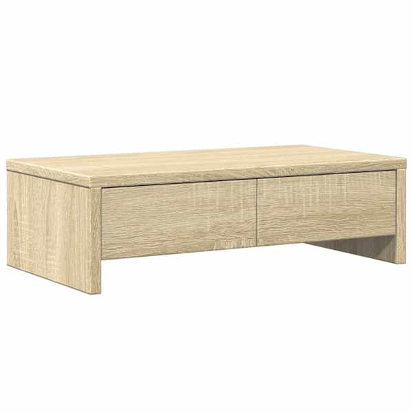 vidaXL sahtlitega monitorialus, Sonoma tamm, 50x27x15 cm, tehispuit