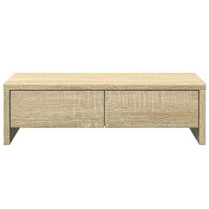 Stojan na monitor se zásuvkami dub sonoma 50x27x15 cm kompozit - obrázek 4