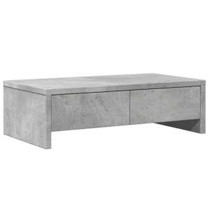 vidaXL sahtlitega monitorialus, hall, 50x27x15 cm, tehispuit