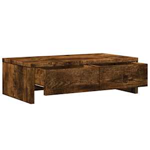 Stojan na monitor se zásuvkami kouřový dub 50x27x15 cm kompozit - obrázek 5