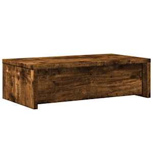 Stojan na monitor se zásuvkami kouřový dub 50x27x15 cm kompozit - obrázek 7