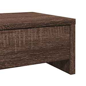 Stojan na monitor se zásuvkami hnědý dub 50x27x15 cm kompozit - obrázek 8