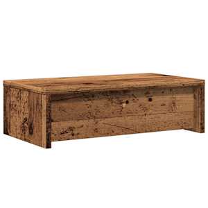 Stojan na monitor se zásuvkami old wood 50x27x15 cm kompozit - obrázek 7