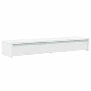Stojan na monitor se zásuvkami bílý 100 x 27 x 15 cm, z umělého dřeva - obrázek 7