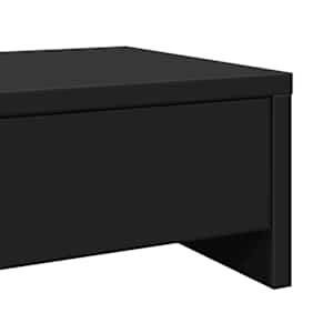Stojan na monitor se zásuvkami černý 100x27x15 cm kompozit - obrázek 8