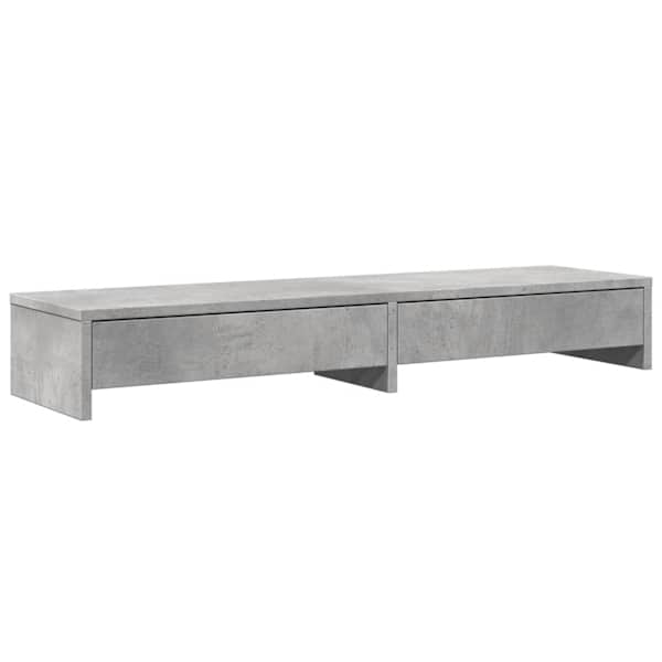 vidaXL sahtlitega monitorialus, hall, 100x27x15 cm, tehispuit